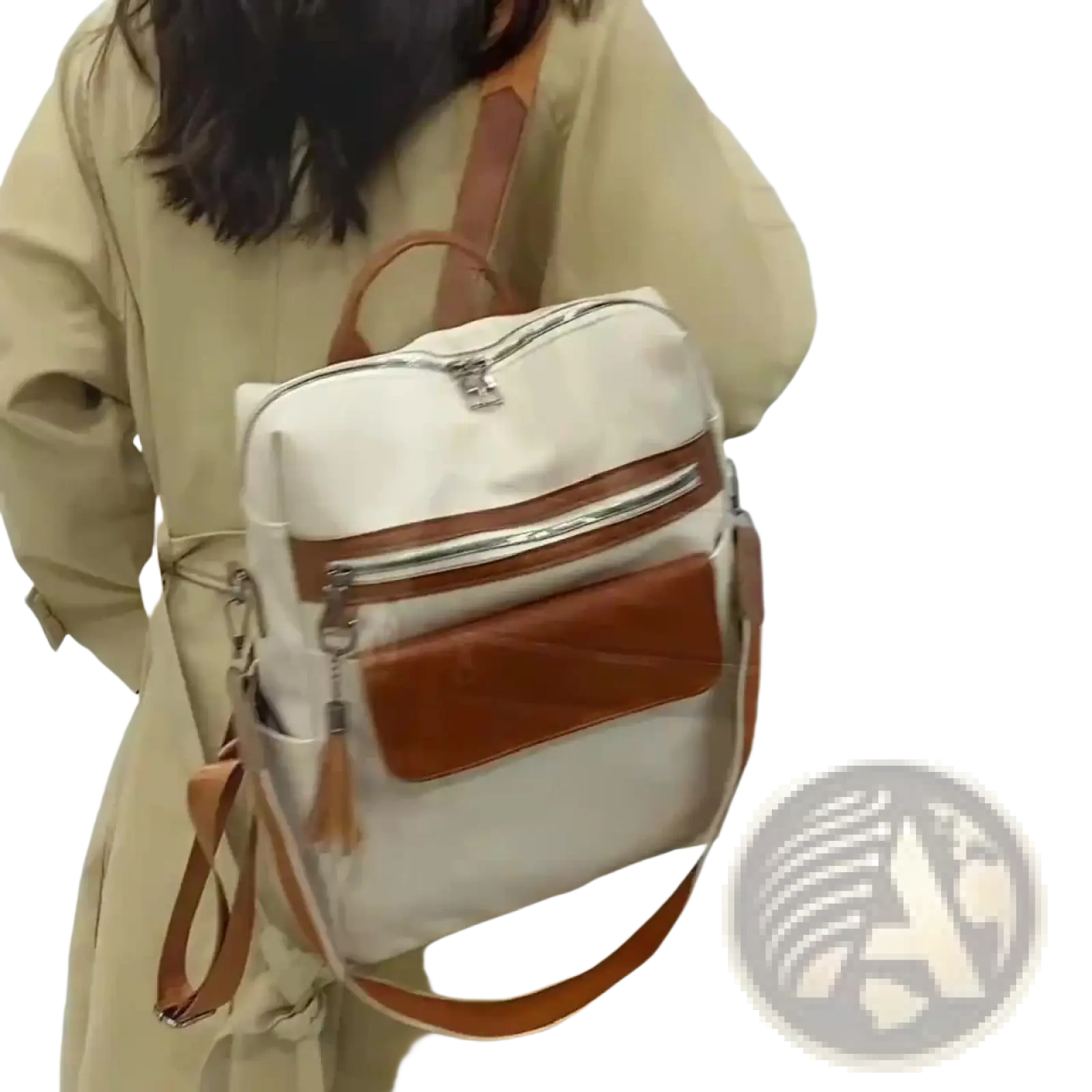 cream faux leather backpack one shoulder 35cm arba – ARBA Global colour_light beige Option:Oyanirami (Aurora Gold) 20% polyester inner lining Abu Garcia Ambassadeur Baitcast