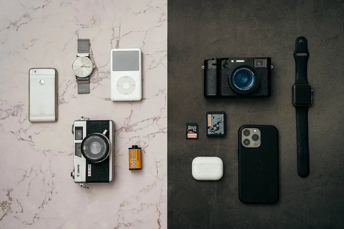 Black canon camera with textured body and prominent lens featured in affordable gadgets at ARBA Global article.