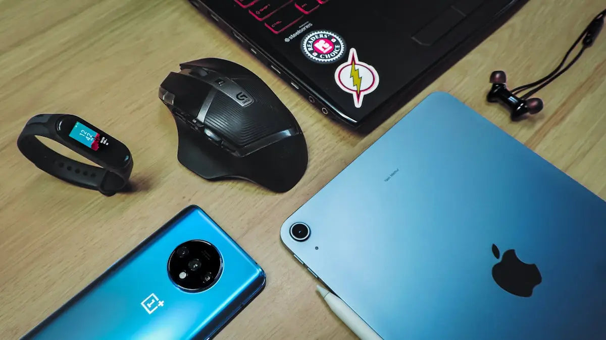 Blue OnePlus smartphone back with circular camera module illustrating ecommerce trends shaping modern fashion and lifestyle