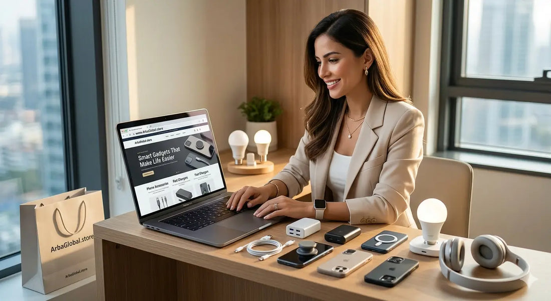 A sleek silver laptop with a modern minimalist design and thin profile featured in top trending smart gadgets.