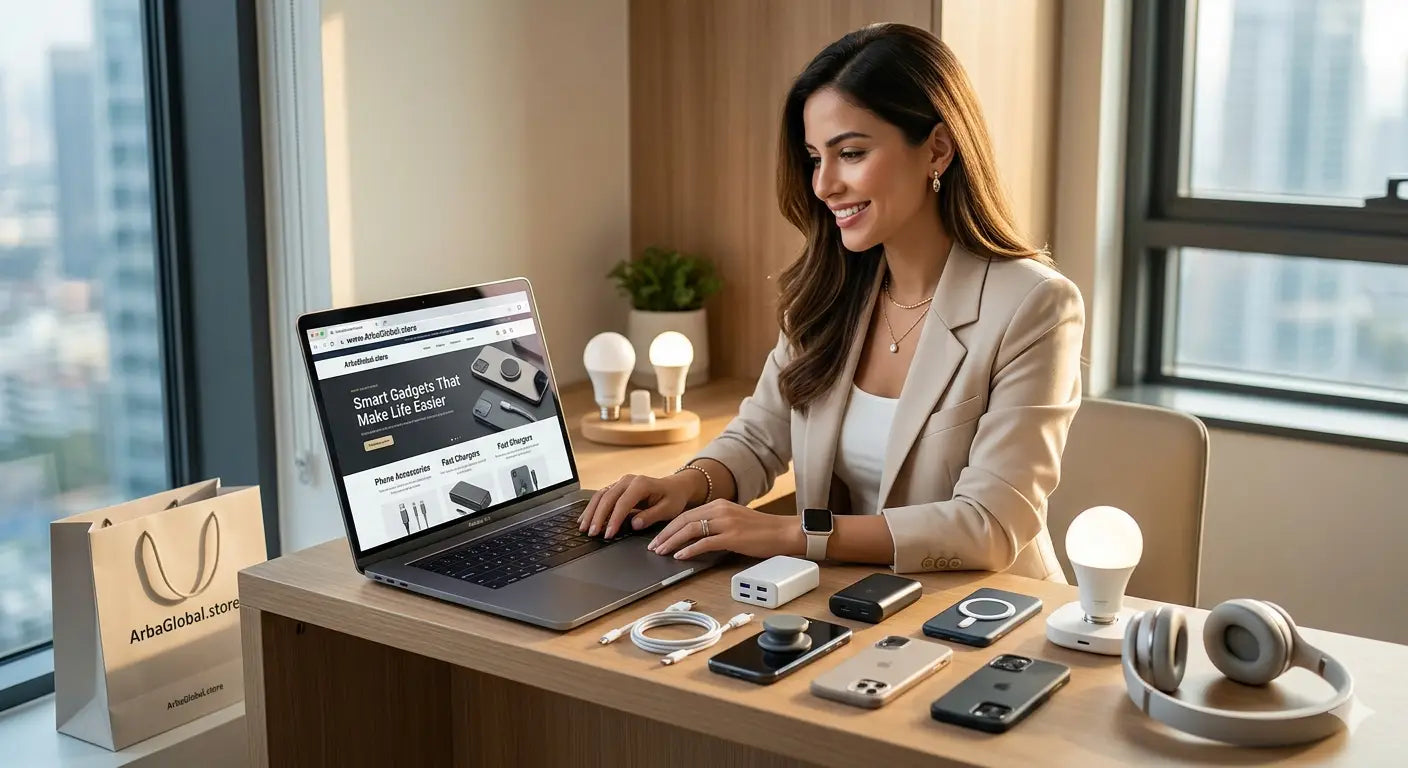 A sleek silver laptop with a modern minimalist design and thin profile featured in top trending smart gadgets.