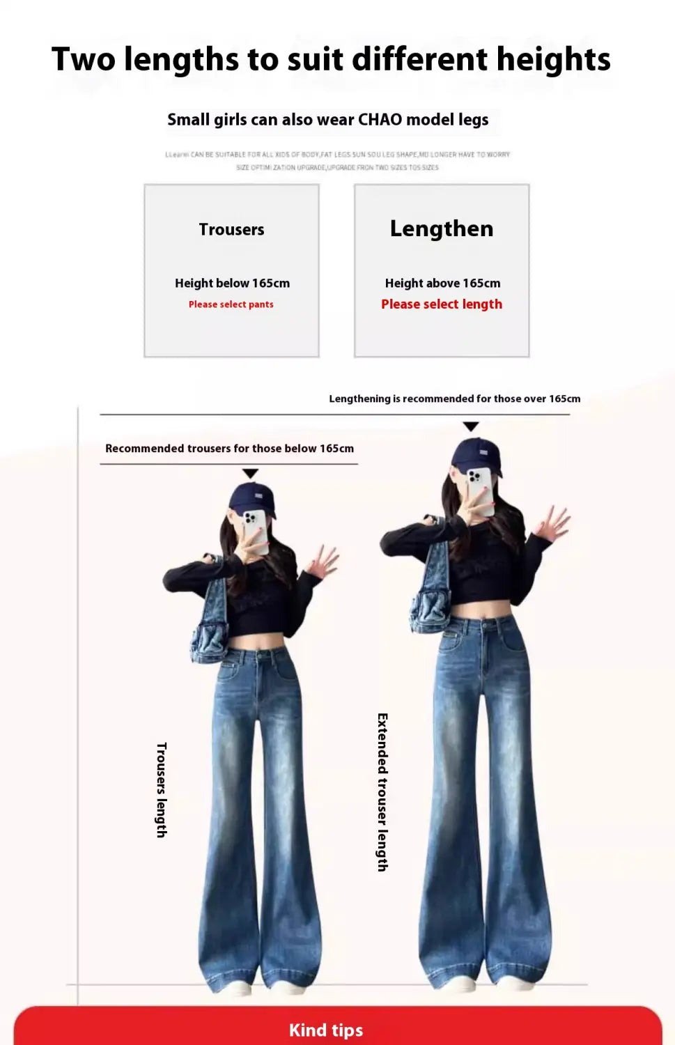High-Waist-Flared-Denimjeans mit blauem Denim und ausgestellten Hosenbeinen, mit klassischem geradem Schnitt und Knopfleiste.