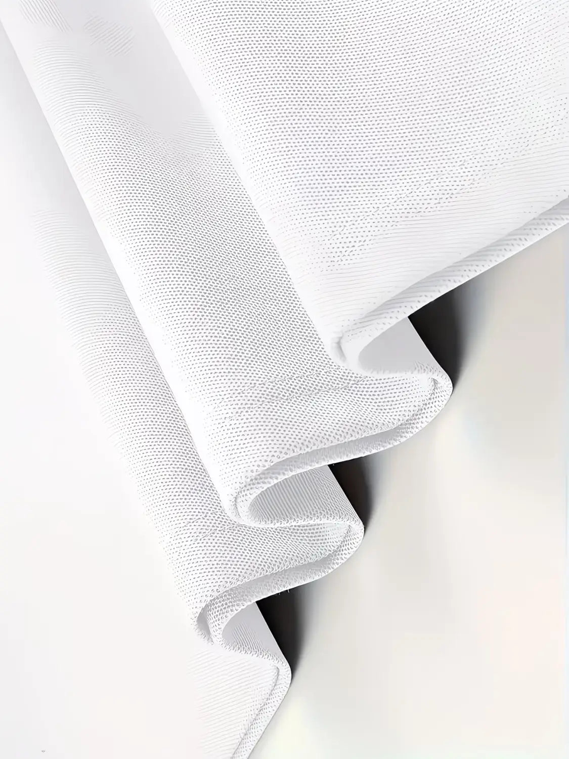 White textured fabric with a fine woven pattern featured in a mens slim fit striped polo shirt.