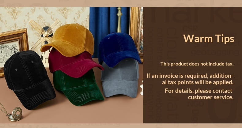A collection of men suede baseball caps in mustard yellow deep red royal blue forest green and slate gray made of velvet with a thickened design for winter wear.