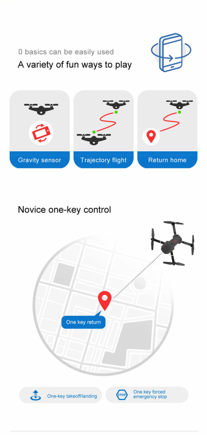 Black e88 pro 4k dual camera foldable fpv quadcopter drone with four rotors and a compact streamlined body.