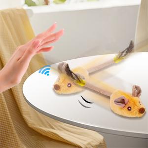 Interactive Cat Toy Mouse with Led and Chirping Sound