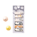 A set of 180 colorful cat-themed adhesive index stickers with various poses on a gray card with paw print design