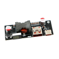 Black circuit board of 100w pd3.1 fast charger power bank module bms with usb and type-c ports and digital battery display