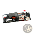 Black circuit board of 100w pd3.1 fast charger power bank module bms with usb and type-c ports and digital battery display