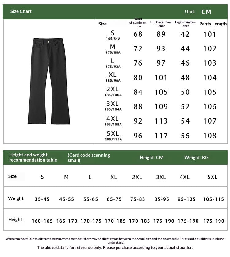 Modern black straight leg bootcut denim jeans in a slim fit with belt loops and a sleek design.