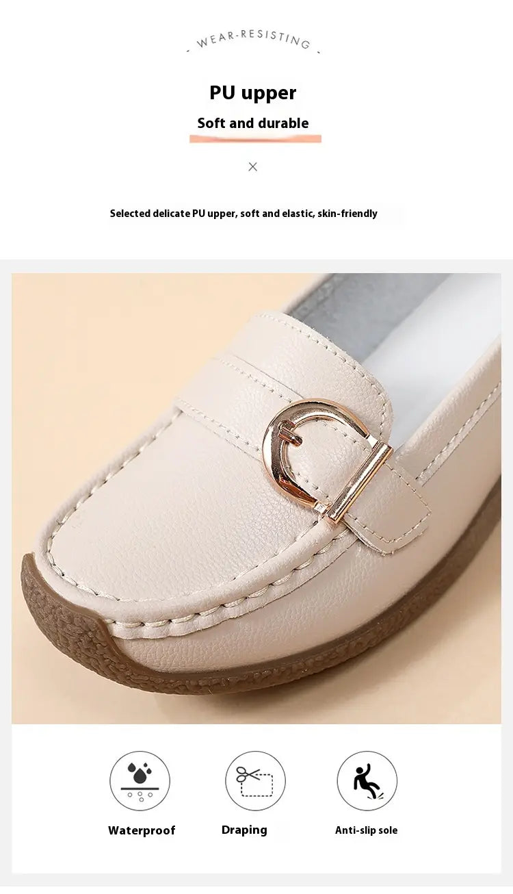 Women’s Soft Flat Loafers with Comfortable Beef Tendon Sole