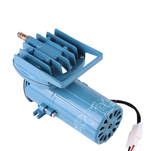 Blue plastic 12v 35w air pump for fish pond and aquarium aeration in aquaculture accessory tool design