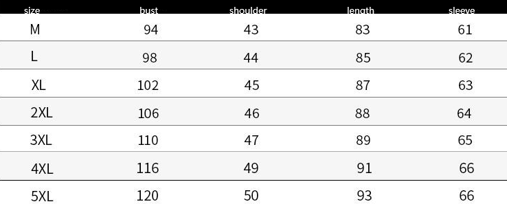 Size chart for a woolen mens slim fit trench coat in grey showing measurements in inches for womens garment sizes m through 5xl.