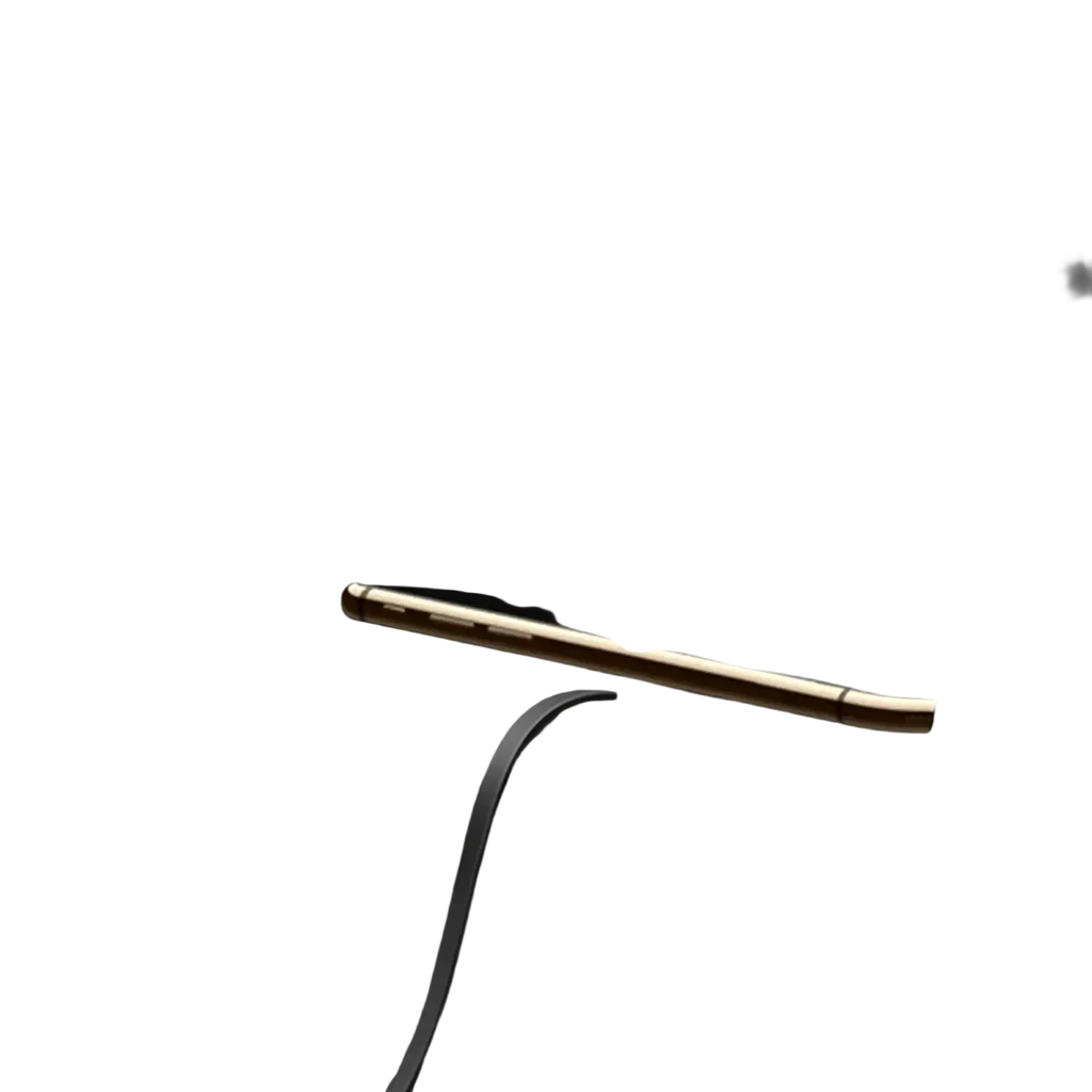 Gold-colored smartphone resting in black car center console with 15w fast wireless car charger pad for convenient charging