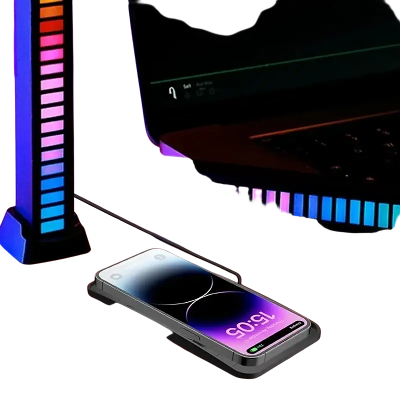 Black 15w fast wireless car charging pad with sleek minimalist design and smooth edges for convenient phone charging