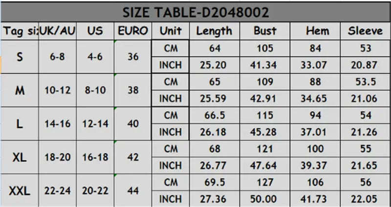 Size chart for women’s off shoulder leopard print spliced sweatshirt showing measurements in centimeters and inches for sizes S through XXL.