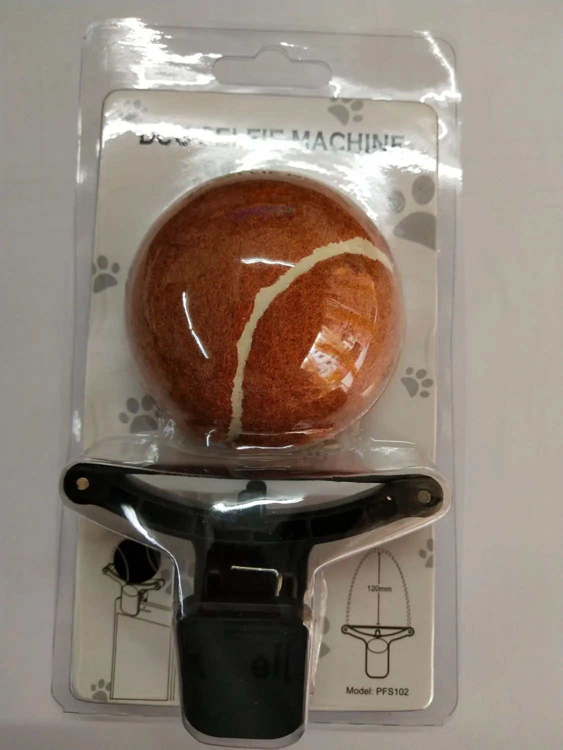 Pet Selfie Stick Tennis Ball Phone Clip Prop