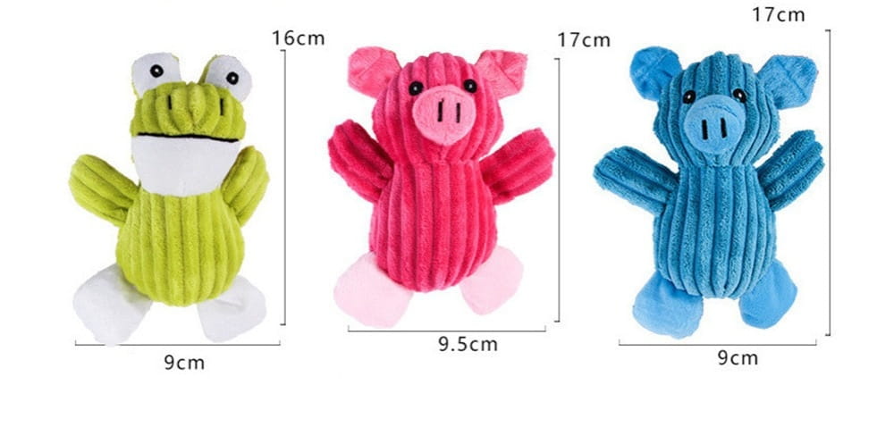 Dog Squeaky Toy Corduroy Molar Plush for Pets
