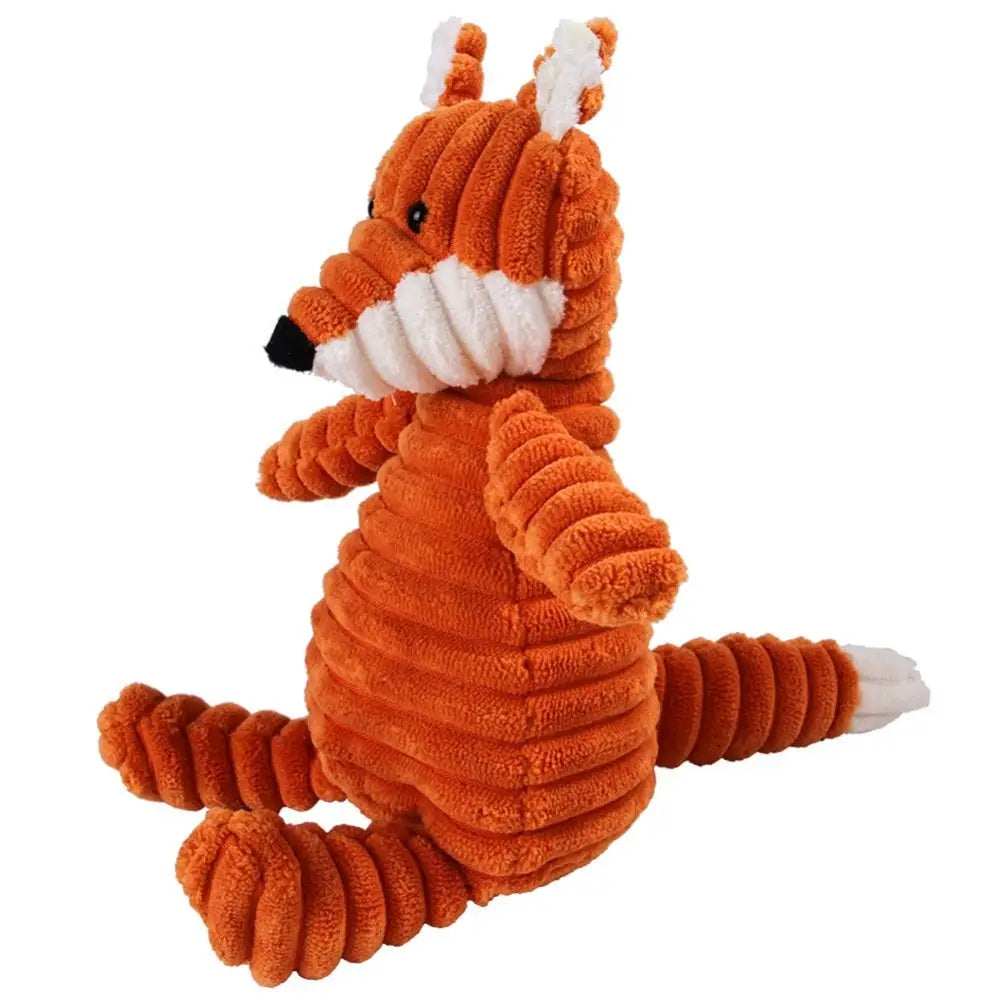 Dog Squeaky Toy Corduroy Molar Plush for Pets