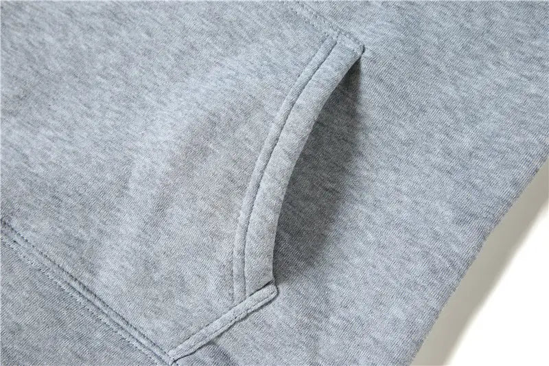 Graue melierte Fleece-Tasche am Hoodie mit sauber vernähten Kanten am Lil-Peep-Grafikdruck-Kapuzenpullover.