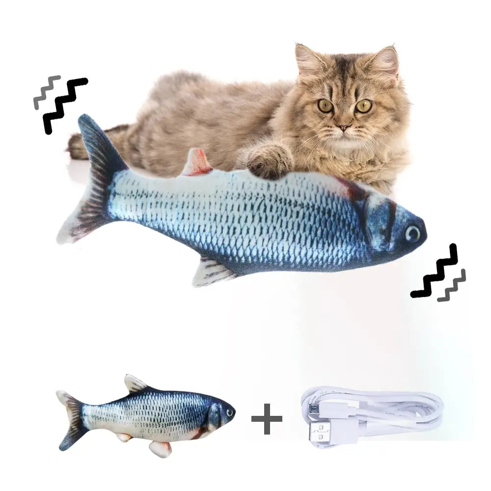 Electric Jumping Fish Cat Toy no Catnip Version