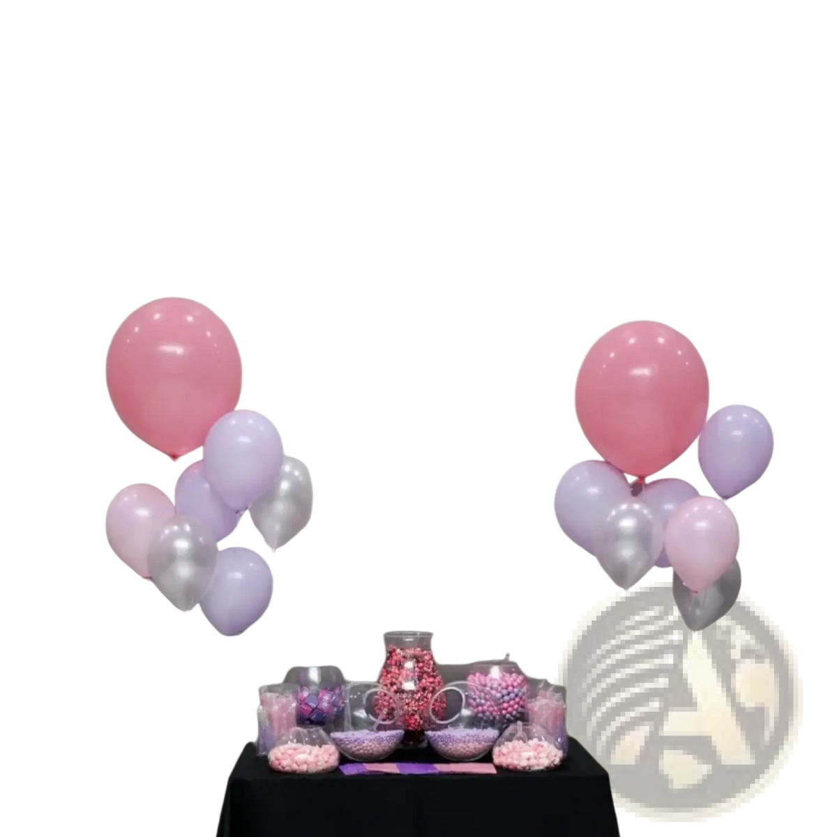A shimmering rose gold and pink glitter happy sweet 16 polyester party banner with a dripping effect for indoor outdoor use