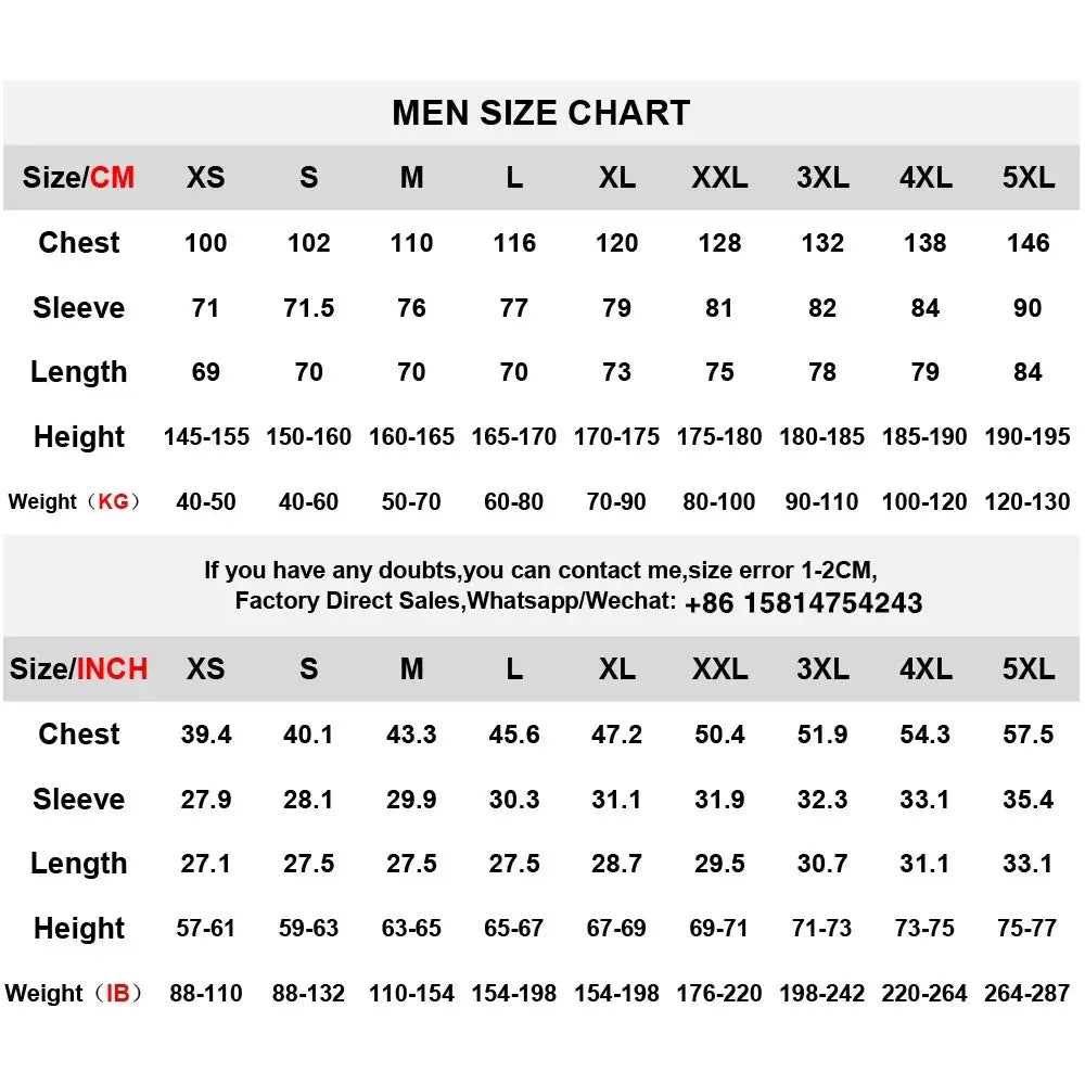 men’s pelagic uv protection ice silk fishing hoodie size chart showing chest sleeve length height and weight measurements in centimeters and inches for sizes xs to 5xl.