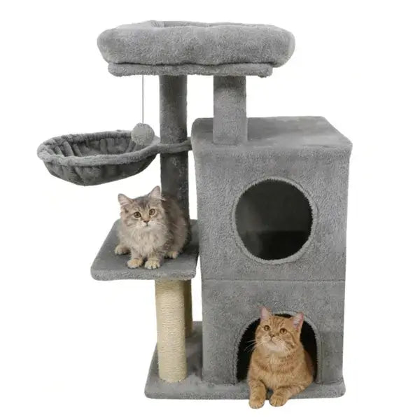 Cat Tree 33.5’’ Multi Level Condo with Sisal Posts