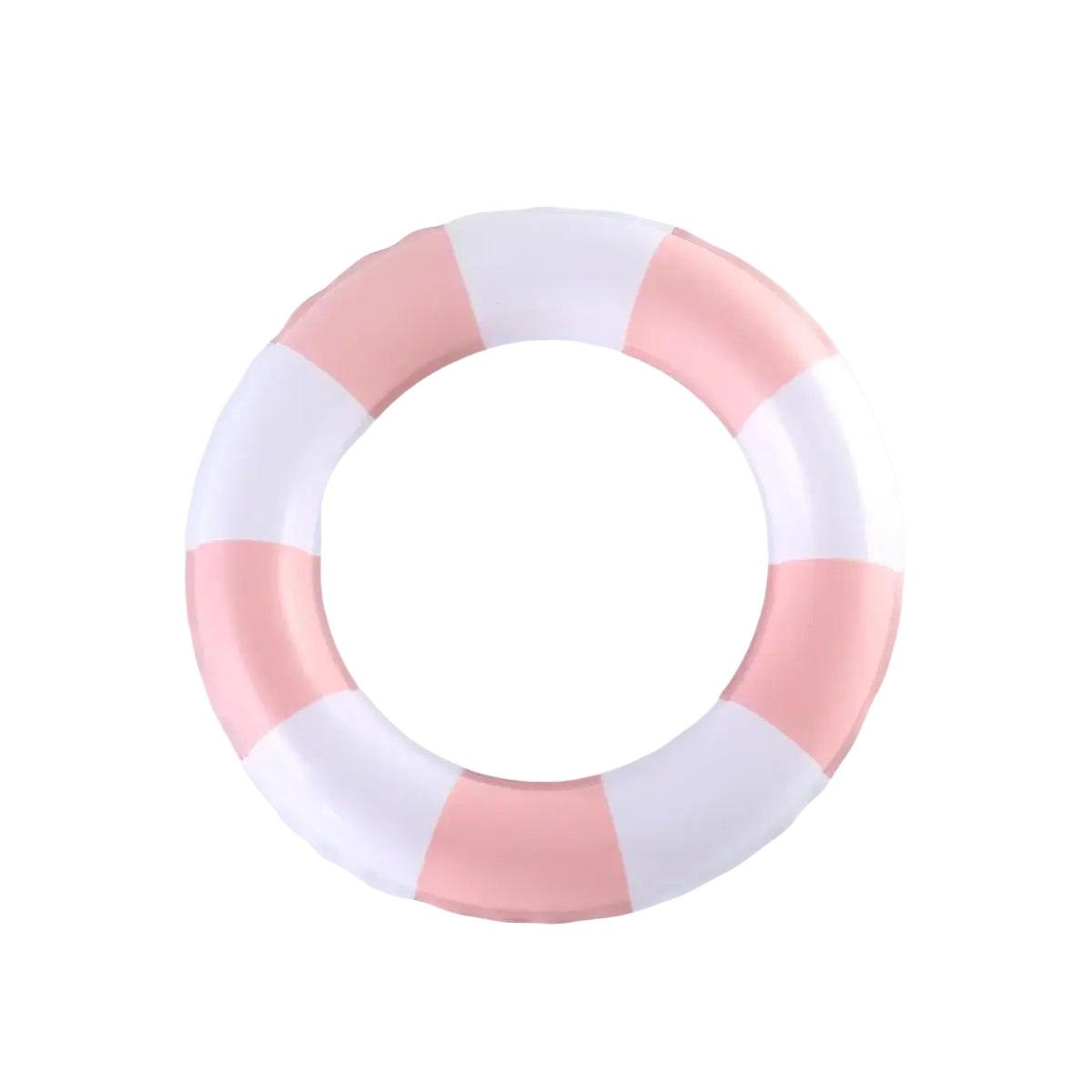 A pink and white striped inflatable life preserver ring for 17cm labubu doll summer bikini swimsuit set