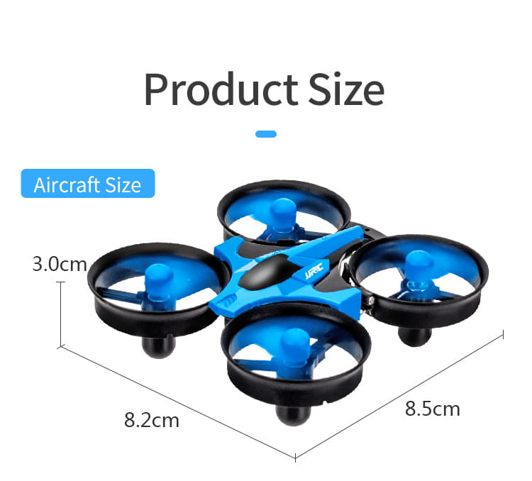 Dron planeador volador RC 3 en 1 de color azul y negro, con cuatro hélices y un cuerpo de plástico elegante, diseñado para uso en tierra, agua y aire.