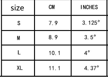 a size chart for arthritis compression gloves fingerless support displaying sizes s through xl with measurements in centimeters and inches for accurate fitting guidance