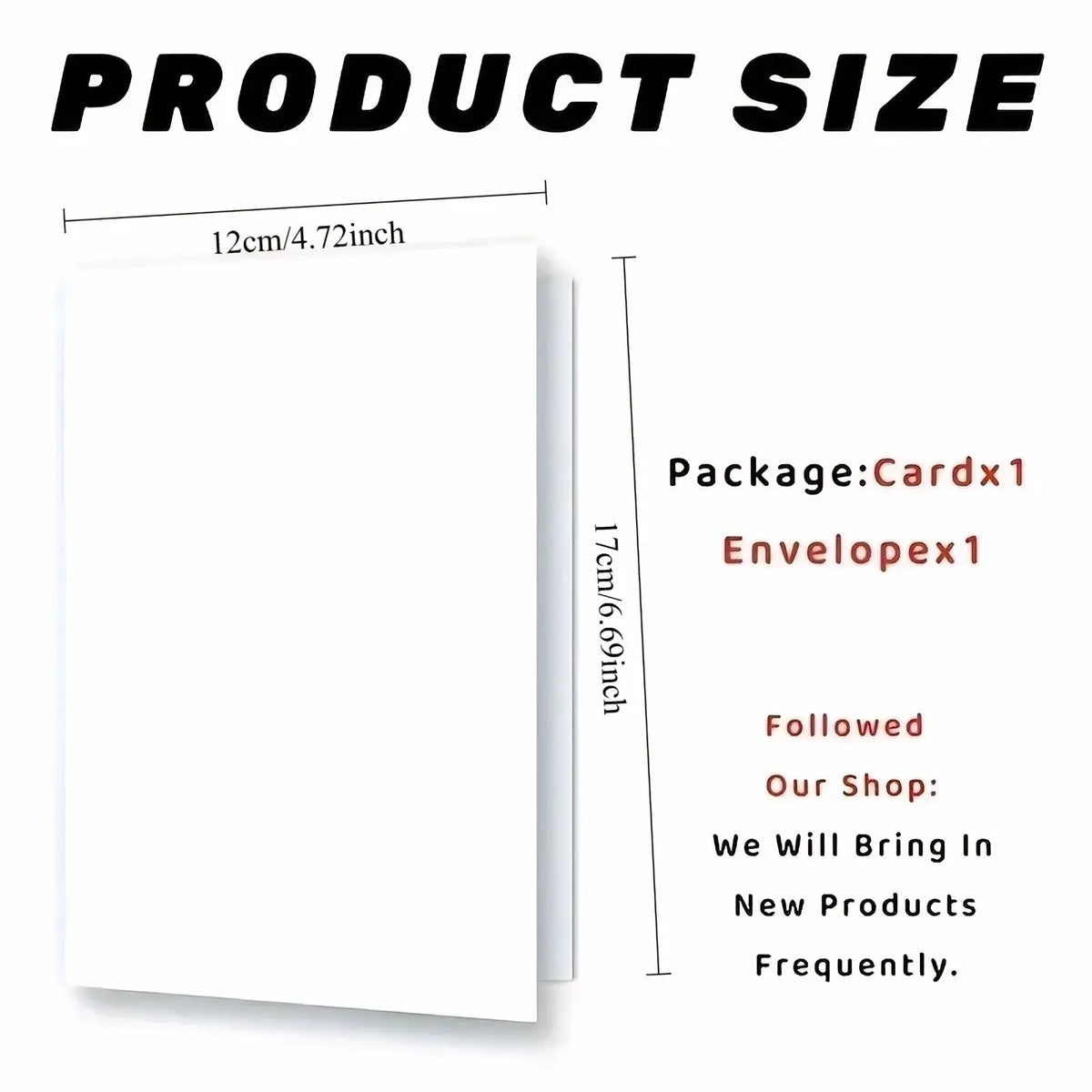 White rectangular 12cm by 17cm card for 2026 graduation card for daughter product image