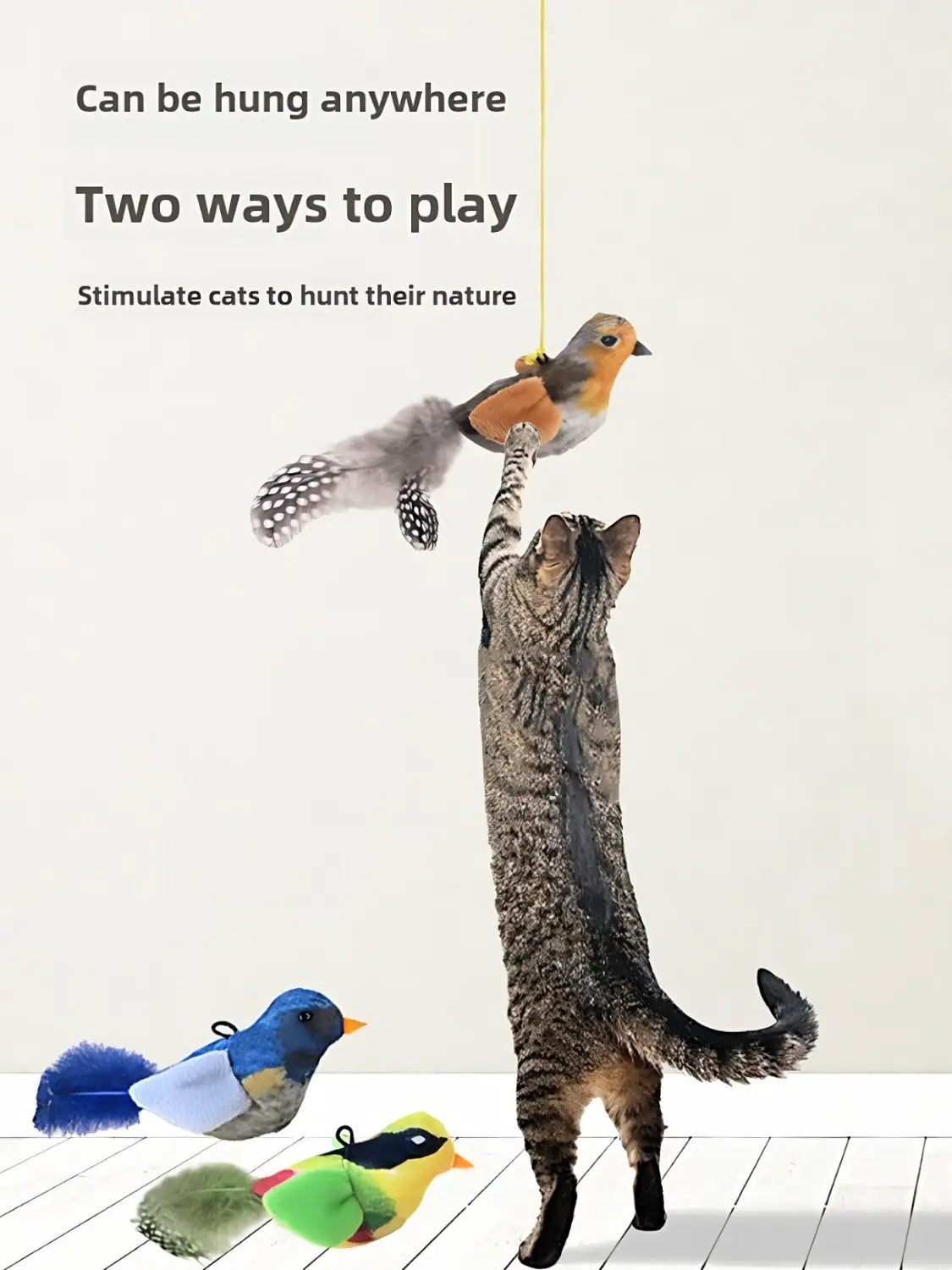 Bird Sound Pet Toy Durable Anti Anxiety Relief