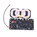 20w wireless charger module with black circuit board and pink coil wire for car and home use