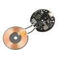 20w wireless charging board with diameter 43mm copper coil and black circuit board for cell phone charging