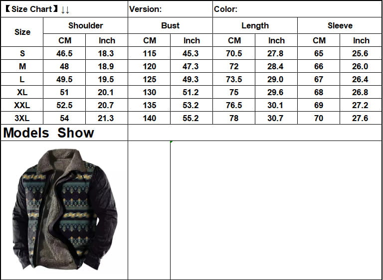 Veste en denim noir pour homme, doublée de polaire, présentant un design matelassé noir et gris, ainsi qu’un panneau avant texturé à motifs, avec des tons terreux géométriques.