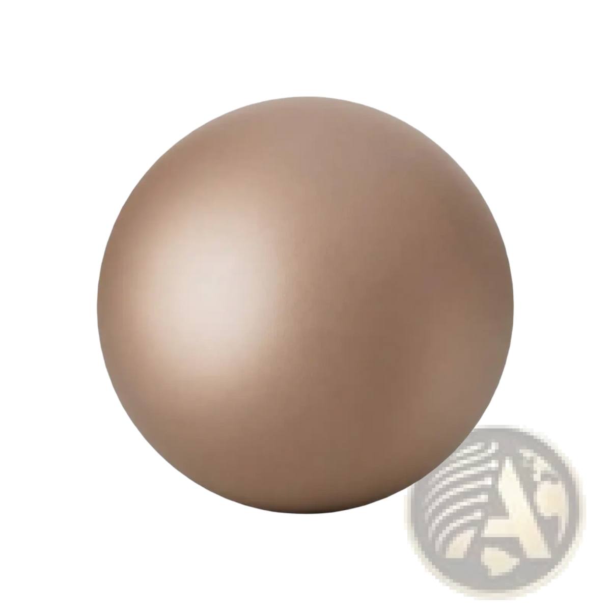 22 cm anti burst pilates yoga ball in smooth beige matte finish for fitness core training exercises