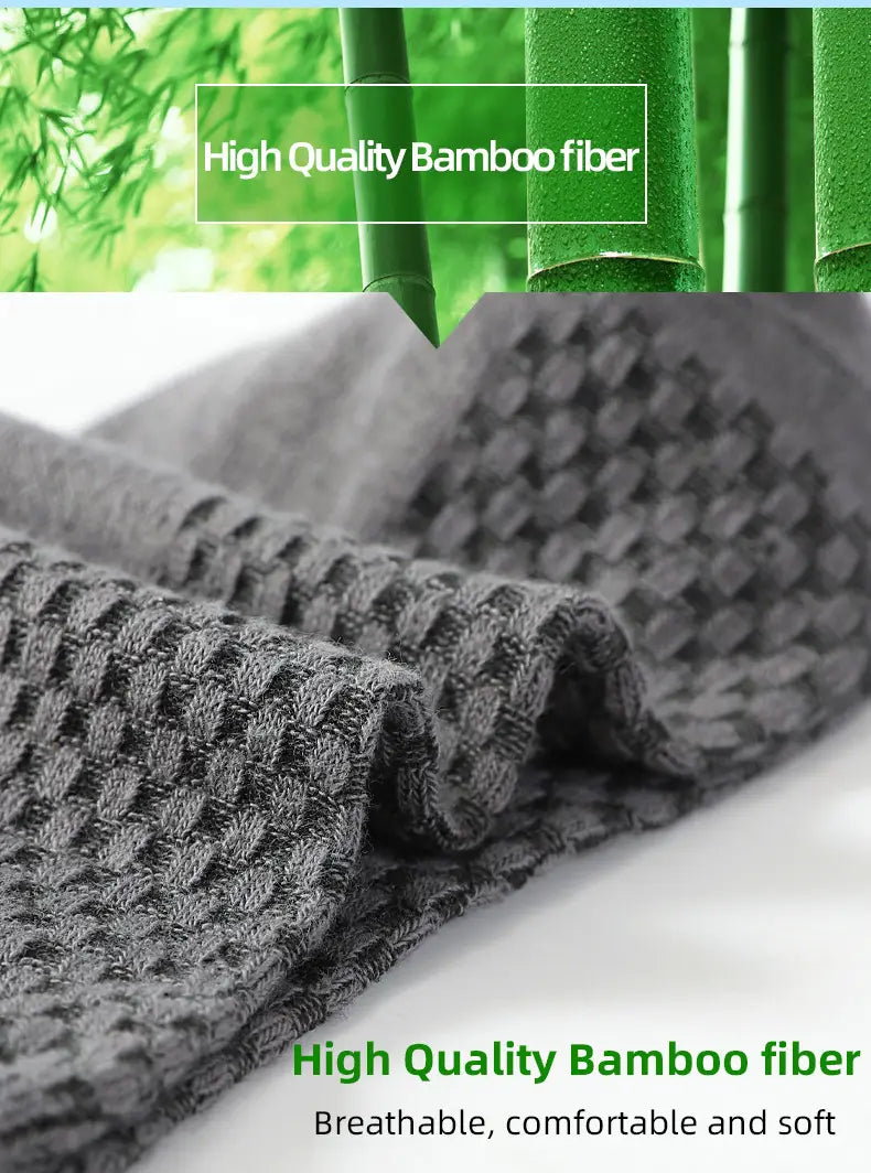 gray woven bamboo fiber ankle sock with a textured breathable pattern shown from the back side in a 4 pack set for men