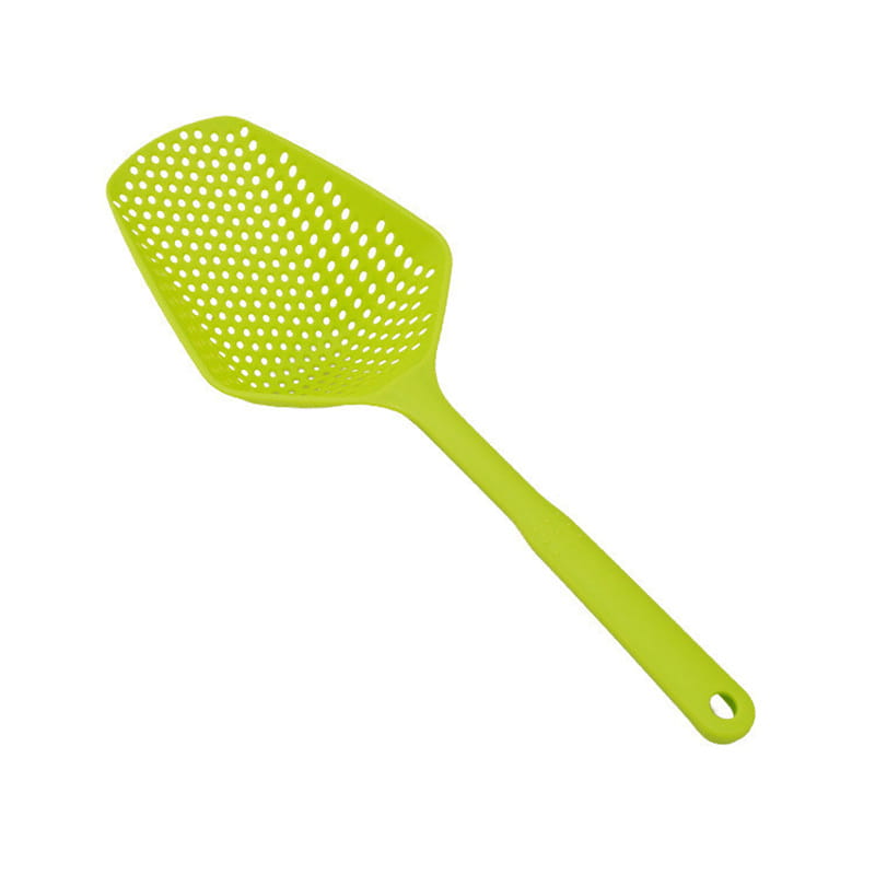 lime green plastic fly swatter with a perforated head and ergonomic handle for efficient insect control