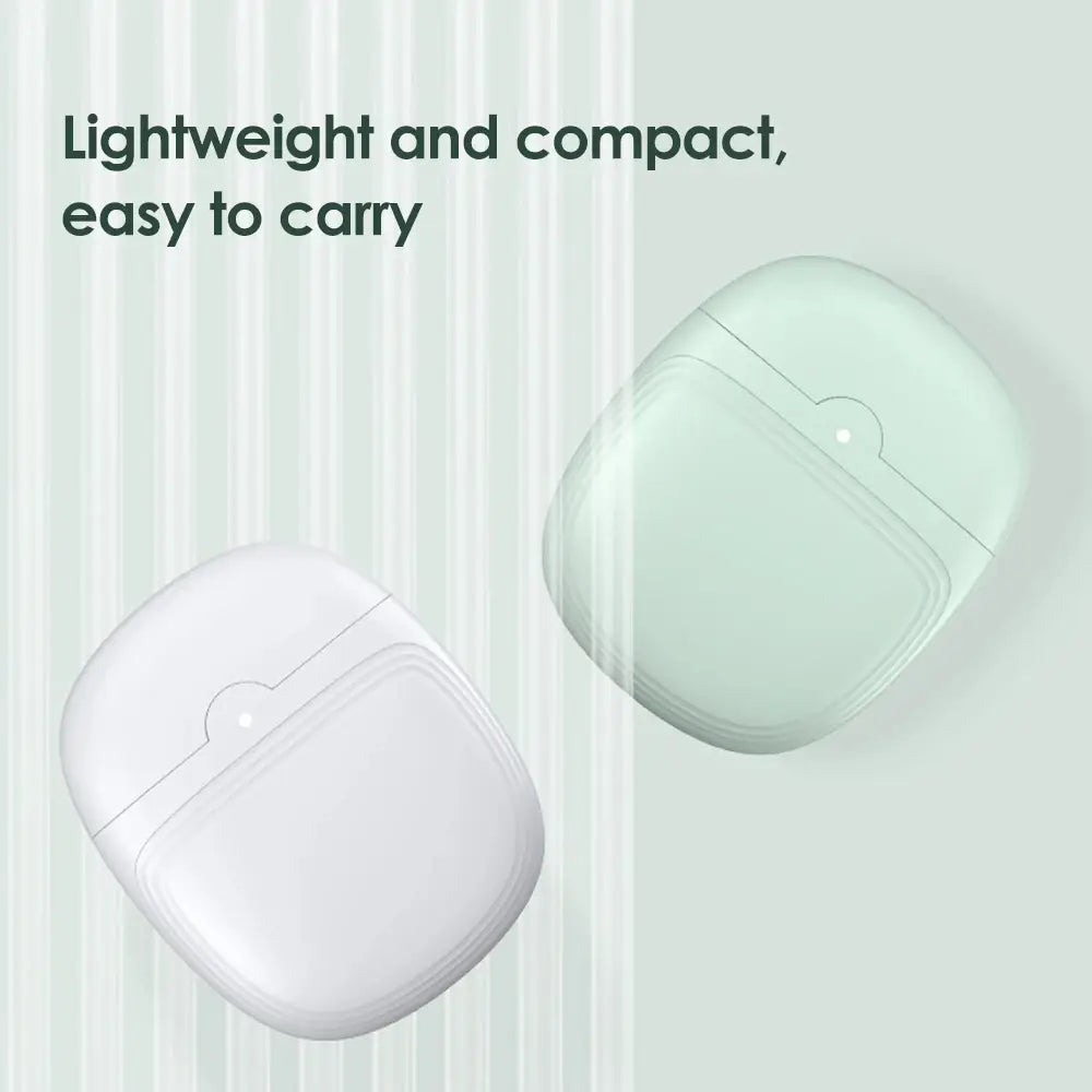 mint green and white silicone earbud cases with rounded edges and a minimalist design for electric nail clippers rechargeable automatic trimmer accessories