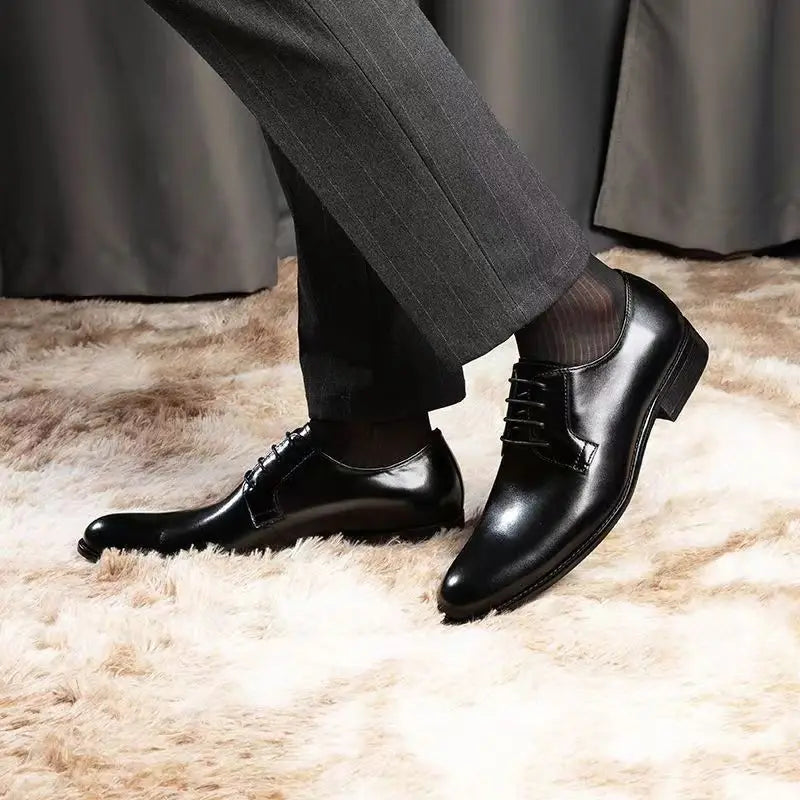 Men’s Hand Rubbed Leather Oxford Dress Shoes