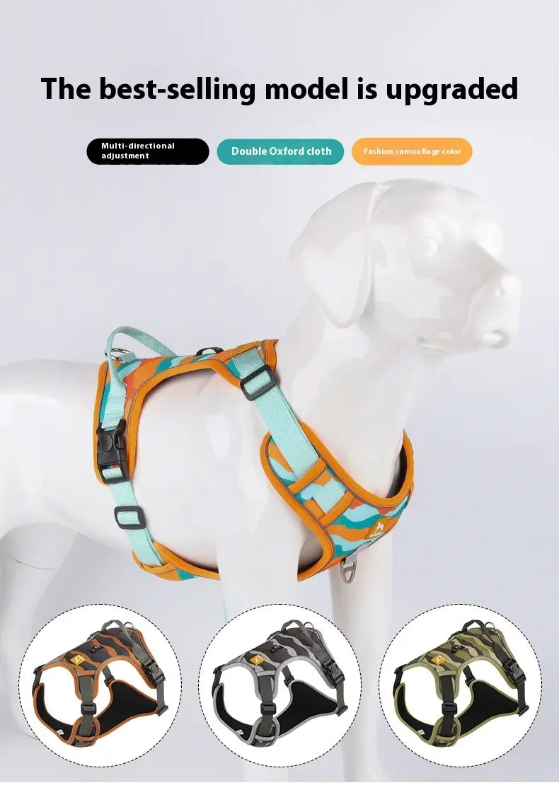 Reflective Oxford Cloth Dog Harness and Lead Set