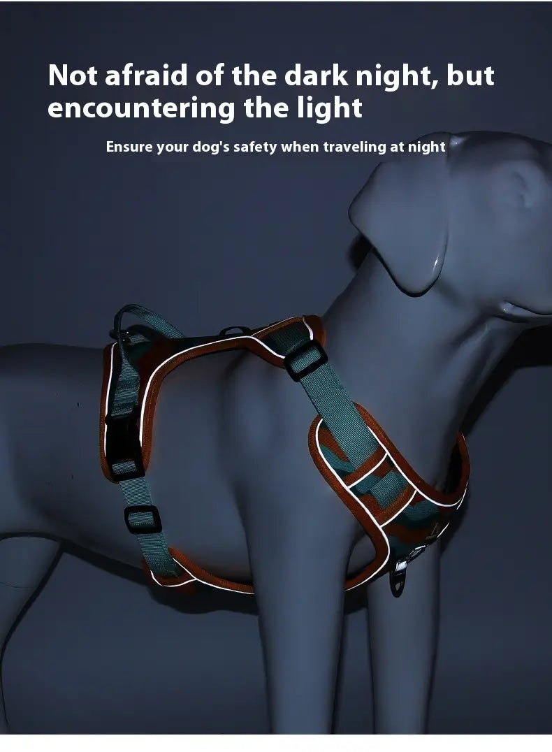 Reflective Oxford Cloth Dog Harness and Lead Set