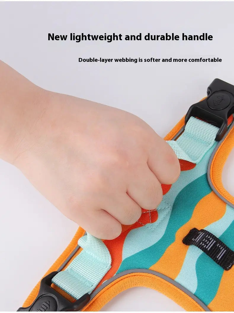 Reflective Oxford Cloth Dog Harness and Lead Set