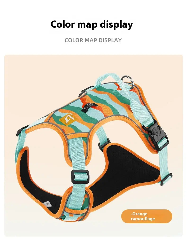 Reflective Oxford Cloth Dog Harness and Lead Set