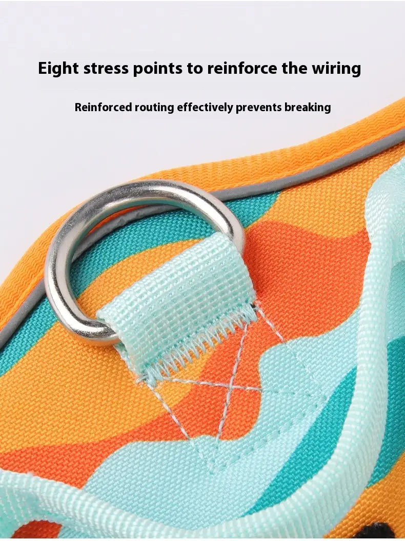 Reflective Oxford Cloth Dog Harness and Lead Set