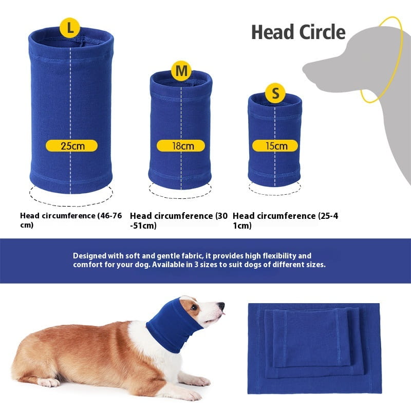 Écharpe bandeau de confort pour chien en polyester