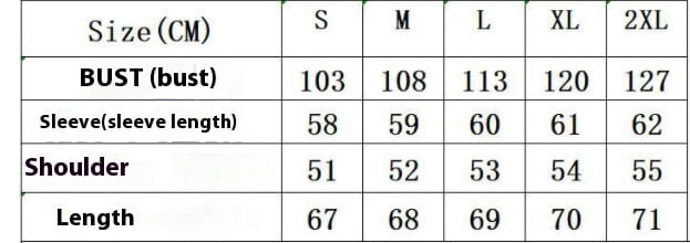 The table displays size measurements including bust sleeve length shoulder width and total length for the women’s oversized heather fleece pocket hoodie in sizes s through 2xl.