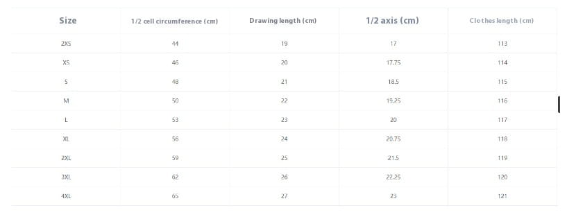Size chart for floral print v neck loose maxi dress showing measurements in centimeters for sizes 2XS to 4XL.