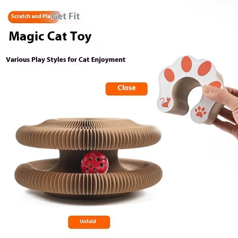 Cat Scratching Board Magic Organ Folding Toy